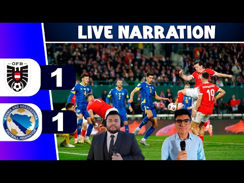 🔴Austria 1 - 1 Bosnia⚽World Cup Qualifying - Full Match Commentary Score Video Simulation Game