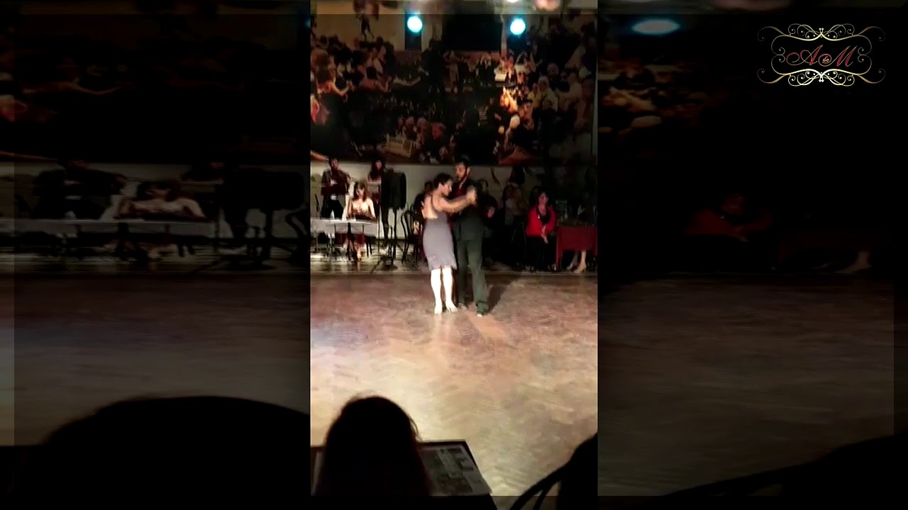 Dana Frigoli, Adrian Ferreyra, milonga Parakultural, Salon Canning, tango en Buenos A‏ires