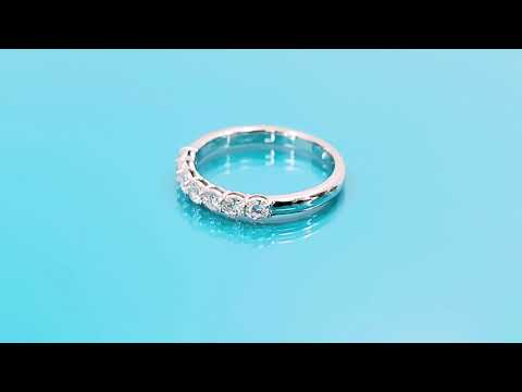 Half carat semi-eternity ring 0.50 (ctw) in 14k gold