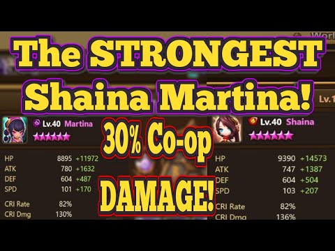 My Absolute BEST Runes on SHAINA MARTINA! 30% Co-op DAMAGE!? - Summoners War