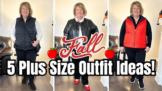 5 Plus Size Outfits for Fall! Stylish Looks for Women Over 50 👠