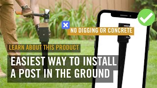 Easily install a wood post in the ground | No digging or concrete | Learn About Our Product: NYS30B