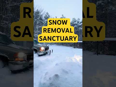 HITCH MOUNTED SNOW PLOW MOVING 2 FEET OF SNOW