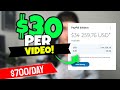 Earn 700 Watching Videos 30 Per 60 Second Video Make Money Online Watching Videos