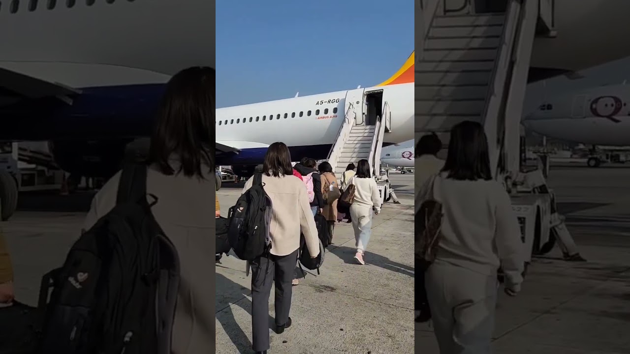 A caminho do Butão - avião dos Dragões