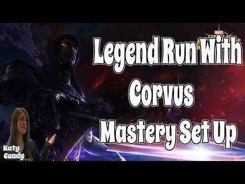 Legend Run With Corvus Mastery Set Up | Marvel Contest of Champions