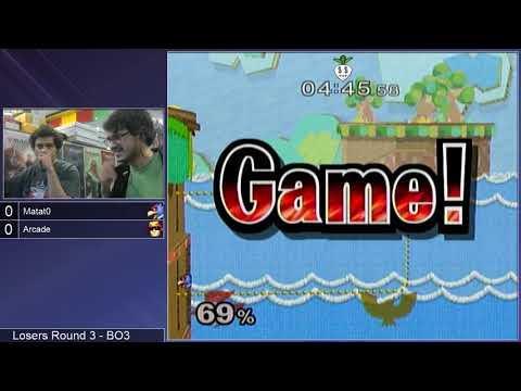 GSS 103 SSBM - Matat0 (Falco) vs. Arcade (C. Falcon) - Melee LR3