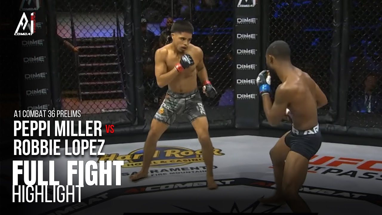Peppi Miller vs Robbie Lopez | Amateur Bantamweight Championship | A1 Combat 36 Prelims