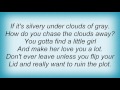 Barry Manilow - Cloudburst Lyrics