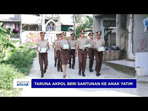 TARUNA AKPOL BERI SANTUNAN KE ANAK YATIM DAN DHUAFA