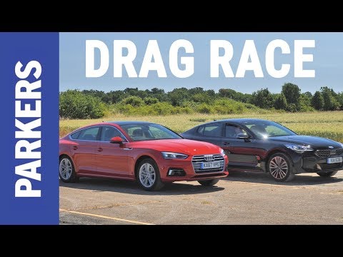 Kia Stinger vs Audi A5 Sportback DRAG RACE | Which is faster?