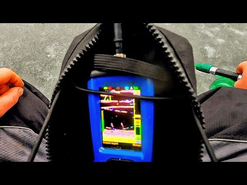 Does the Praktik 8 echo sounder show fish?