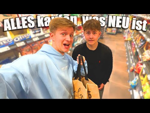 Buy EVERYTHING that is NEW and eat ONLY NEW THINGS FOR 1 DAY🍗🥗🥙