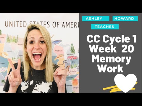 CC Cycle 1 Week 20 Foundations Memory Work Ideas