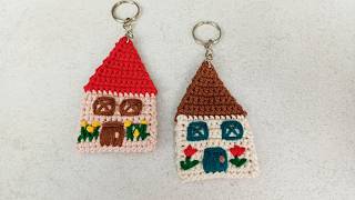 Can You Crochet This Cute Little House Keychain?