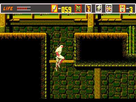 The Revenge of Shinobi Walkthrough-Stage 1