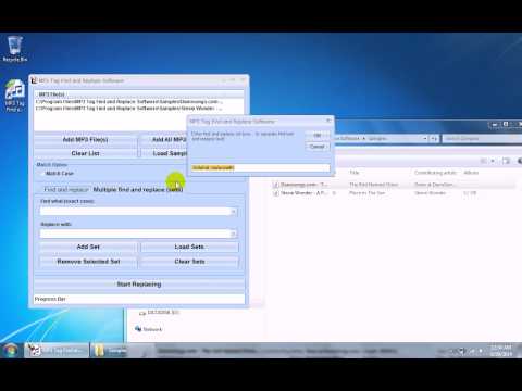 MP3 Tag Find and Replace Software