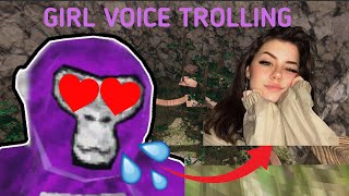 I GIRL voice trolled a THIRSTY 10 year old (Gorilla Tag girl voice trolling part 4)