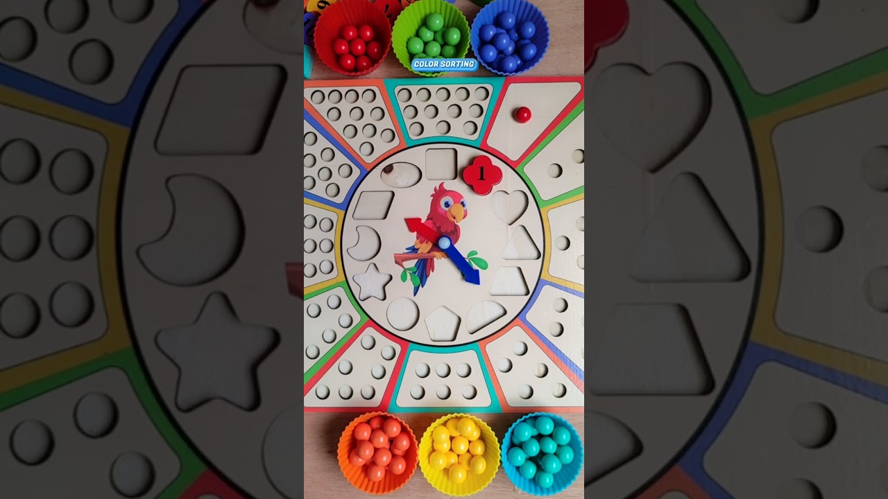 Arrange the colored balls according to numbers 🔴🟢 #shorts