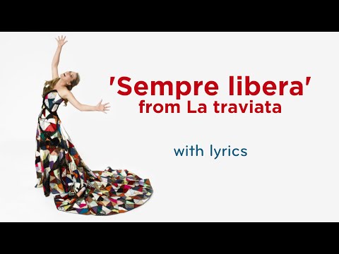 Verdi: La traviata - "Sempre libera" (Diana Damrau)[Lyric Video]