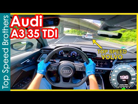 Audi A3 (8Y) 35TDI (2022) AUTOBAHN POV TOP SPEED 🚀 #TopSpeedBrothers