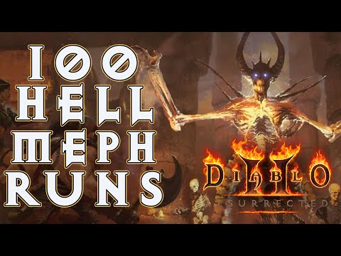 Diablo 2 Resurrected - Drop Highlights from 100 Mephisto Runs in D2R!!
