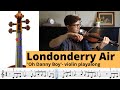 Londonderry Air (Oh Danny Boy) - beginner violin play along