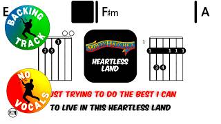 Molly Hatchet - Heartless Land • No Vocals • Backing Track Scrolling Guitar Chords &amp; Lyrics