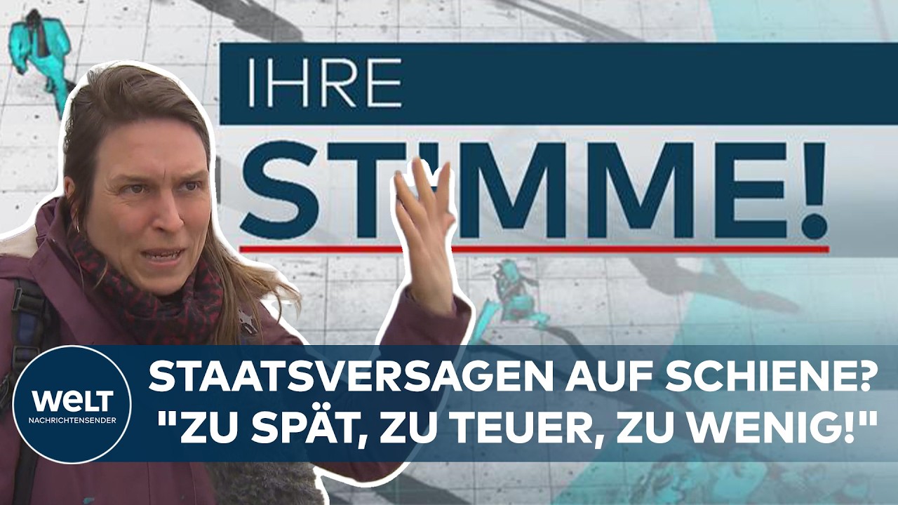 FRUST AUF DER SCHIENE: „Die Bahn kommt zu spät, fährt zu wenig und ist zu teuer!“ | Ihre Stimme