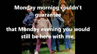 Monday, Monday  THE MAMAS &amp; THE PAPAS (with lyrics)