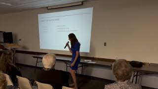 Meteorologist Britley Ritz, at the YWCA Piqua’s November Monthly Luncheon 