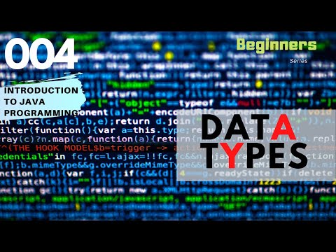 004 Data Types Introduction To Java Programming