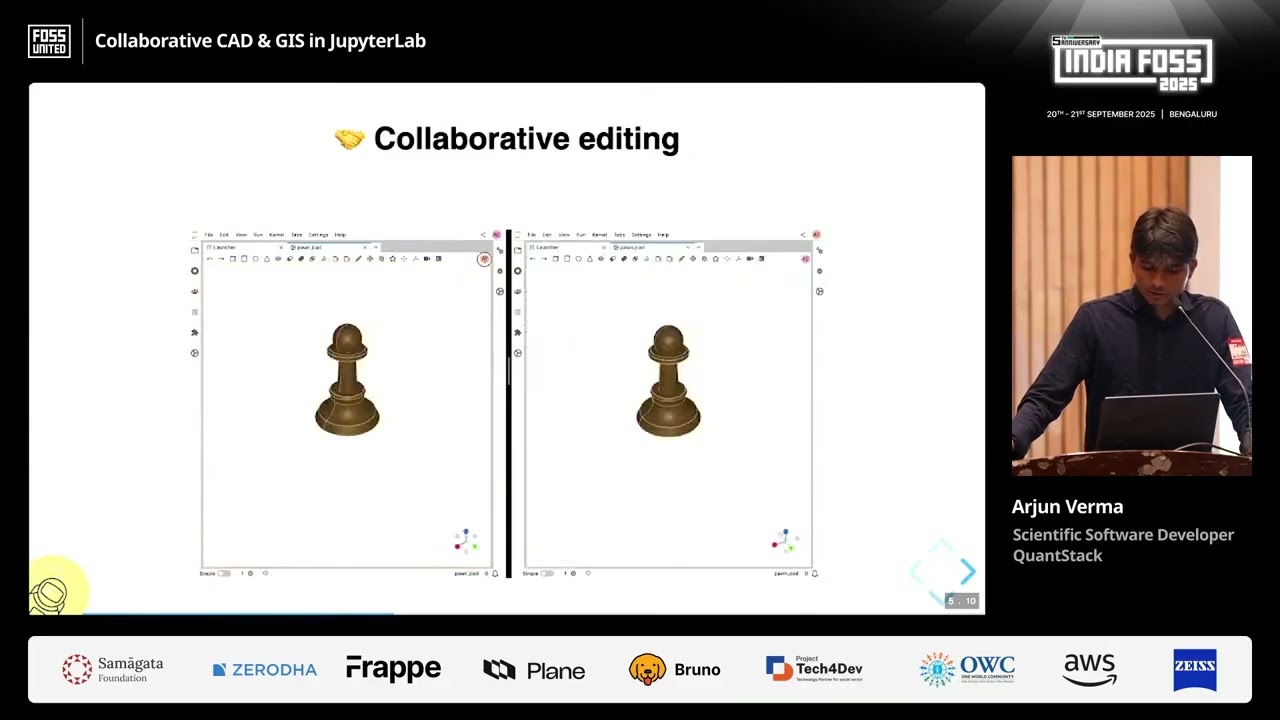 Collaborative CAD & GIS in JupyterLab
