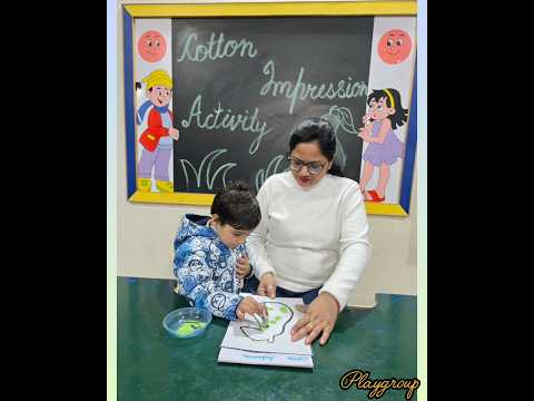 PLAYGROUP (PEAR FRUIT ART WITH COTTON IMPRESSION) 🍐 🍐 🍐 🍐 🍐