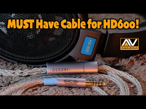 DEKONI Ensemble Upgrade Cable for Sennheiser HD600 & Many More!