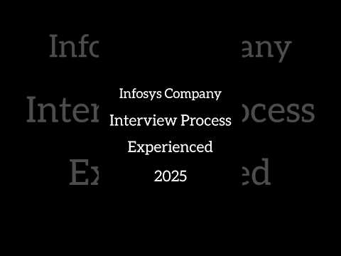 Infosys Interview Process for Experienced 2025 #interview #interviews #infosys