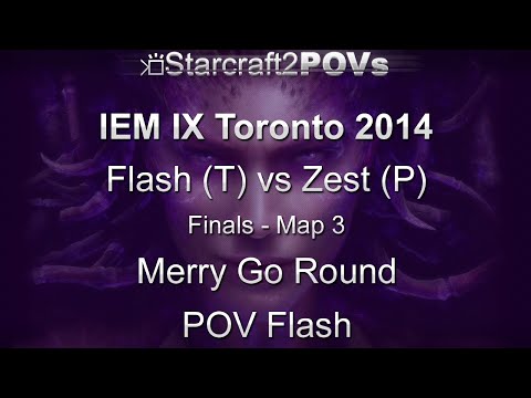 SC2 HotS - IEM IX Toronto 2014 - Flash vs Zest - Finals - Map 3 - Merry Go Round - Flash