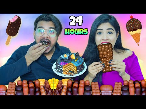 We Only Ate CHOCOLATES For 24 Hours *Gone Yummy* 🤤 Nilanjana Dhar & Situ Vlogs