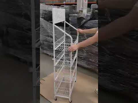 Wall mounted chips display rack, 3 feet