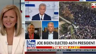 Fox News Anchor Sandra Smith caught on a hot mic, reacting to a nut job doubting Biden’s win