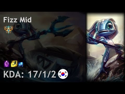 Fizz Mid vs Taliyah - KR Challenger Patch 7.18