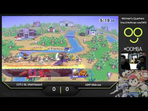OOMBA 2 - COTU BL Matt Hazard (Charizard, Ganon) vs. AZHP K9sbruce (Sheik) - Sm4sh Wii U