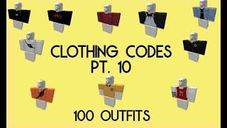 100 Outfits (roblox clothing codes pt. 10..-100 subscribers special)