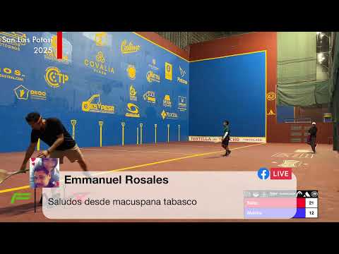 Abierto de Frontenis  Deportivo Potosino 2025 Talita VS Wuicho