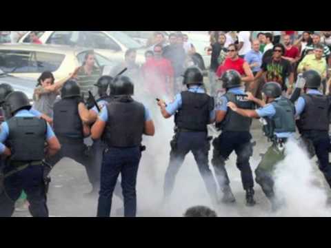 motin en el capitolio Puerto Rico Mr. con macana idea de Cacho