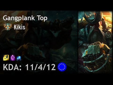 Gangplank Top vs Gnar - Kikis - EUW Challenger Patch 6.22
