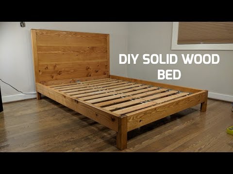 Diy solid wood bed