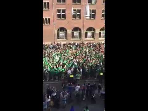 04/08/2015 - Rapid Vienna fans, "Who the f**k is Ajax", in Amsterdam.