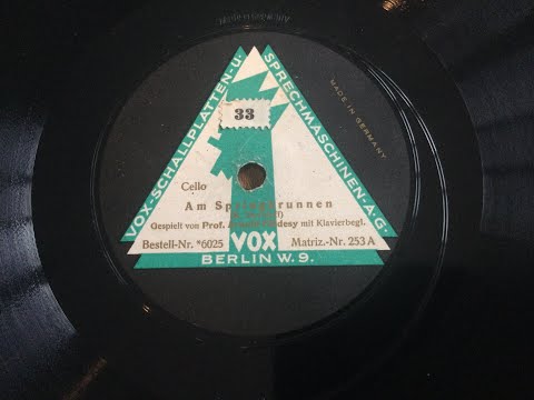 DAVIDOFF At the Fountain Arnold Foldesy, cello;  Anonymous pianist