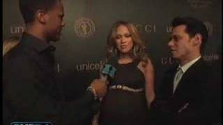 J.LO shows of her huge bump for Madonna's U.N. fundraiser